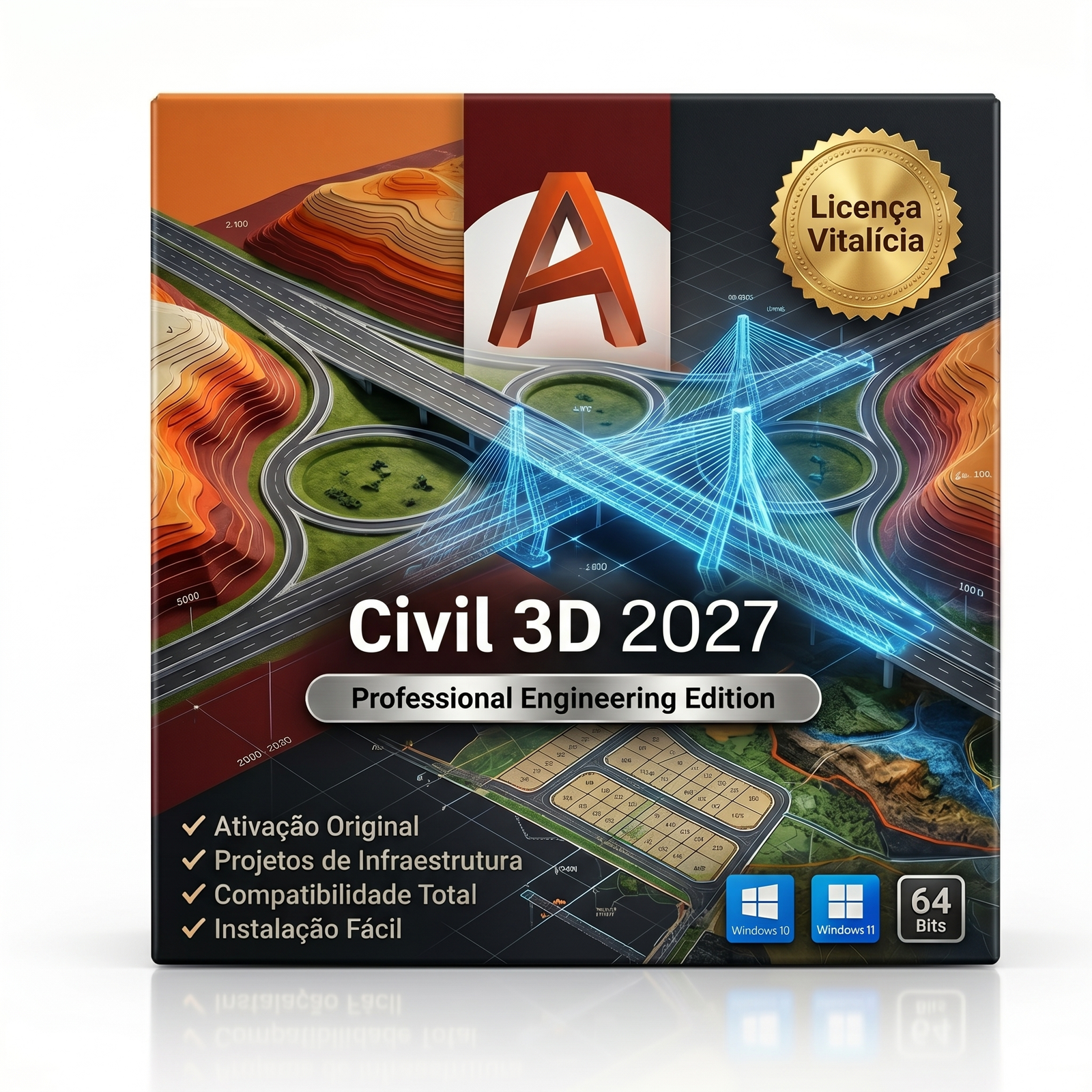 Civil 3D 2027 Completo Original | Vitalício | Windows
