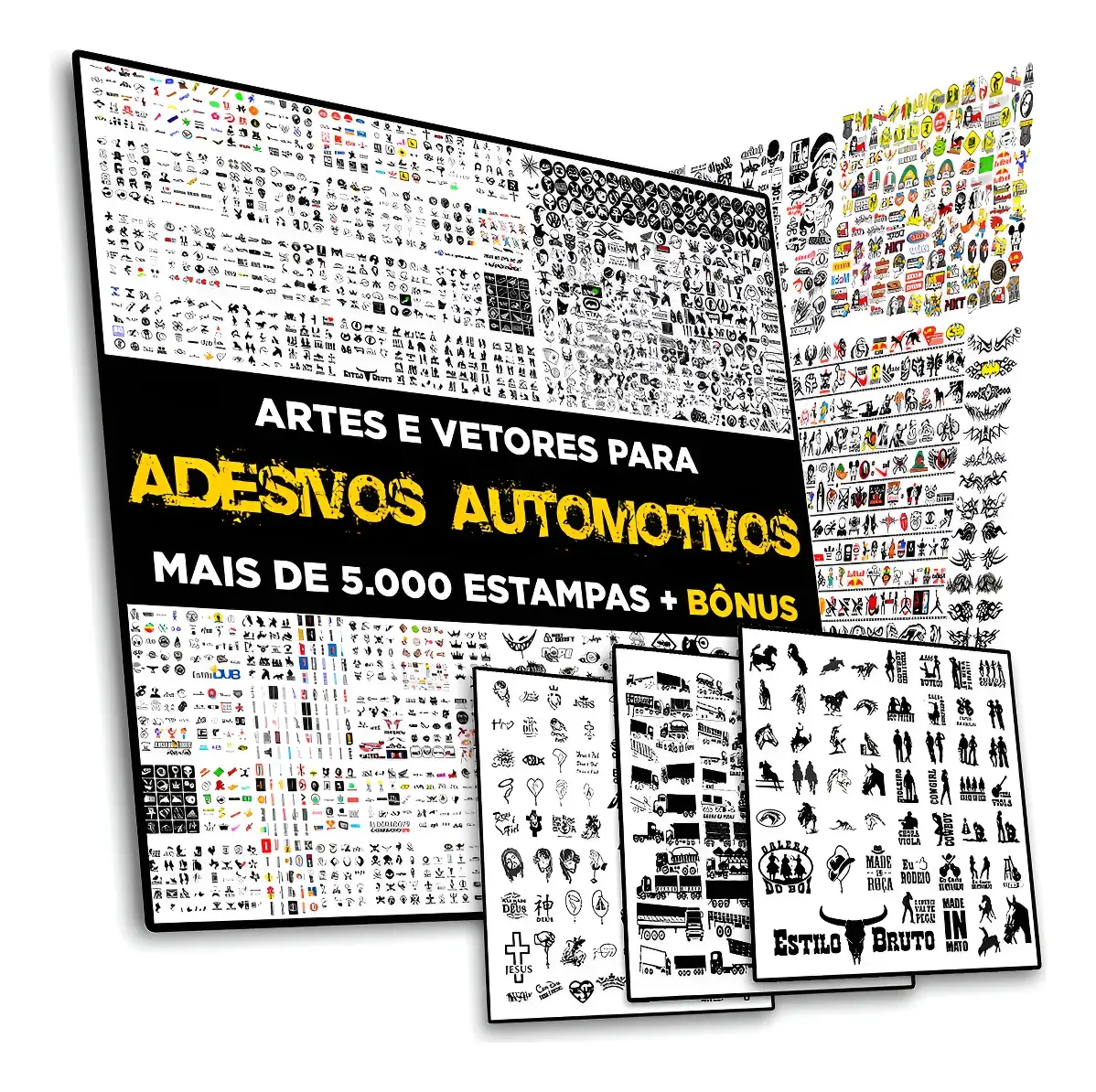 Pack 5.000 Artes/vetores | Adesivos Automotivos (cdr/pdf)