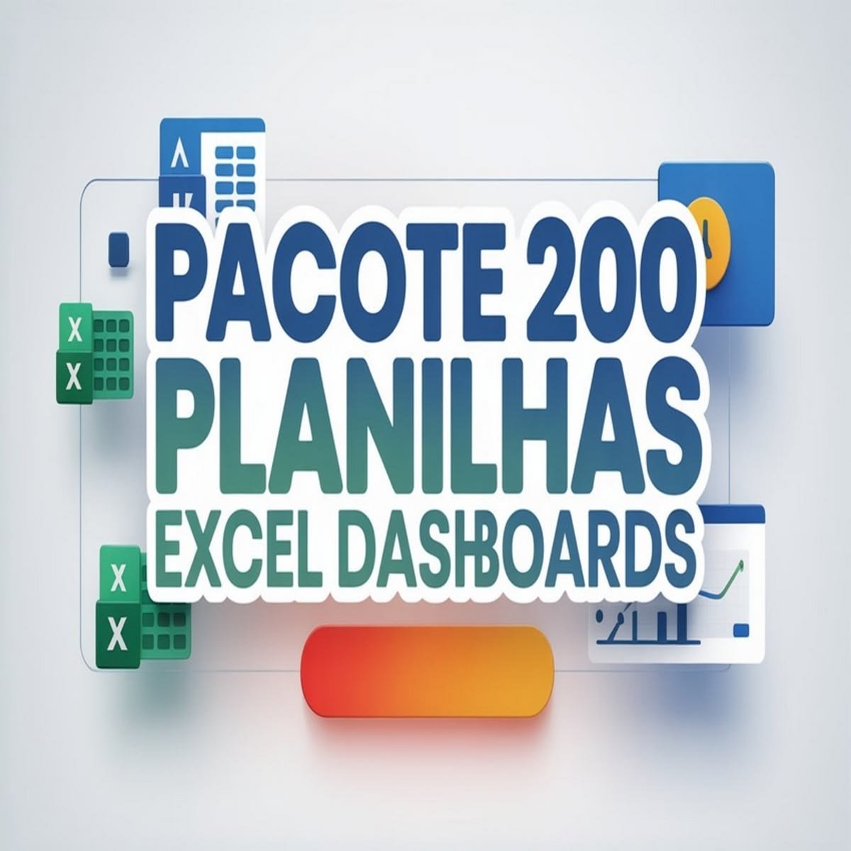 Pacote 200 Planilhas Excel com Dashboards